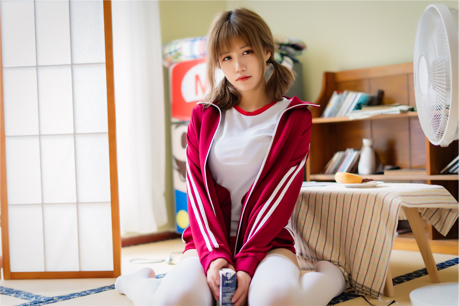 Chiyo Ogura w NO.005 Red gymnastics jacket(12)